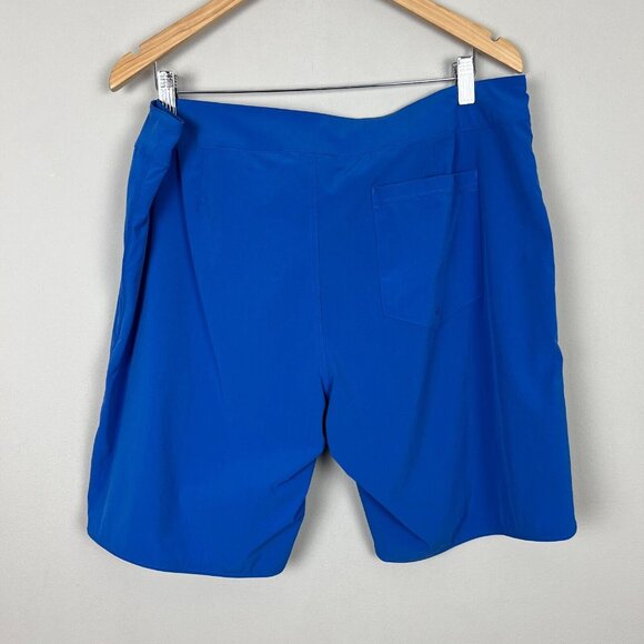 Rhone Board Shorts Men 36 Blue Tech Drawstring Classic Pockets 9” Stretch Beach‎ - Picture 5 of 15